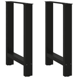 Dining Table Legs Black 2 pcs 50x cm Steel 4013300