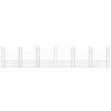 U-shape Gabion Basket with 7 Posts Iron 740x20x150 cm 151287