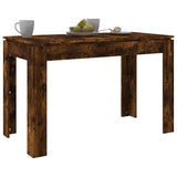 Dining Table Smoked Oak 120x60x76 cm Engineered Wood 815387
