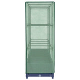 Raised Bed with Greenhouse Cover Rattan Look 160x40x123 cm 4015826