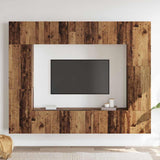 TV Cabinet Set 8 pcs Old wood 80 x 30 x 30 cm Engineered wood 3393324