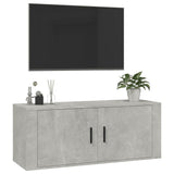 Wall Mounted TV Cabinet Concrete Grey 100x34.5x40 cm 816636