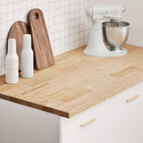 Kitchen Worktop 120x63.5x2.7 cm Solid Wood Oak Rectangular 4008999