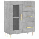 Highboard Concrete Grey 69.5x34x180 cm Engineered Wood 3195951