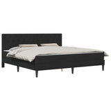 Bed Frame with Mattress Black 180 x 200 cm Velvet 3415261