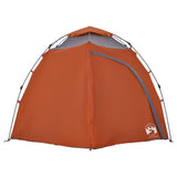 ZNTS Camping Tent Dome 4-Person Grey and Orange Quick Release 4004244