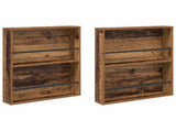 Magazine Rack 2 pcs Old Wood 60 x 12 x 70 cm Engineered Wood 890837
