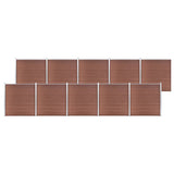 Garden Fence WPC 1737x186 cm Brown 3053215