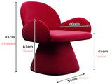 Light luxury makeup stool, bedroom dressing stool, designer ladies' dressing table rotating W6068P520784