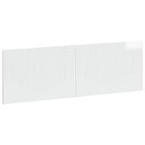 Wall-Mounted Headboard HOORN High Gloss White Engineered Wood 897389