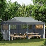 Folding Pop-up Partytent with Sidewalls 3x6 m Anthracite 44966