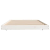 Bed Frame without Mattress White 100x200 cm Solid Wood Pine 823490