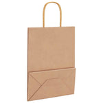 ZNTS Paper Bags 250 pcs with Handles Brown 21x11x28 cm 4101587