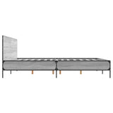 Bed Frame without Mattress Grey Sonoma 200x200 cm 3280020