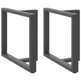 Dining Table Legs T-Shaped 2 pcs Anthracite 100x35x cm Steel 4013070