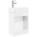 Bathroom Vanity Unit with Tap High Gloss White 889455