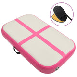 Inflatable Gymnastics Mat with Pump 60x100x20 cm PVC Pink 92655
