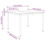 Dining Tables 110 x 110 x 75 cm Engineered Wood Artisan Oak 892643