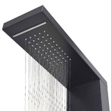 Shower Panel System Aluminium Matte Black 142373