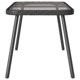 Coffee Table Black 90 x 45 x 43 cm Poly Rattan 4108267