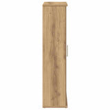 Bathroom Cabinet with Roll Holder Artisan Oak 39x22x90 cm 858532
