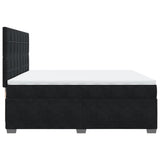 Box Spring Bed with Mattress Black 200x200 cm Velvet 3291004