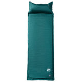 Self Inflating Camping Mattress with Pillow 1-Person Green 4007136