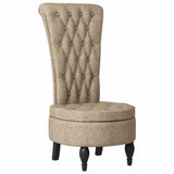 Slipper Chair Light Grey 56.5 x 70 x 110 cm Faux Suede Leather 42020687