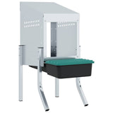 Chicken Nesting Box 1 Compartment with Legs Galvanised Steel 4104894
