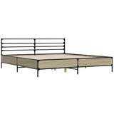 Bed Frame without Mattress Sonoma Oak 180x200 cm Super King 3280058