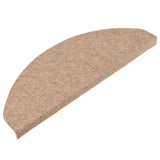 Stair Mats Self-adhesive 15 pcs 65x22.5x3.5 cm Beige 136394