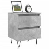 Bedside Cabinets 2 pcs Concrete Grey 40x35x50 cm Engineered Wood 826885
