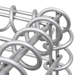 ZNTS Gabion Raised Bed Galvanised Steel 180x30x60 cm 145634