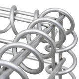 ZNTS Gabion Raised Bed Galvanised Steel 180x30x60 cm 145634