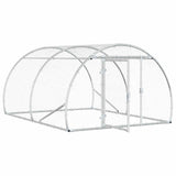 Chicken Coop Silver 200 x 150 x 100 cm Galvanised Steel 42042523