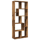 Room Divider Bookcase Old Wood 67x25x161.5 cm Engineered Wood 858082