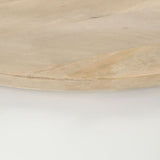 Coffee Table White 51x51x27 cm Solid Wood Mango 352052
