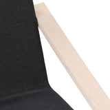 Relaxing Chair Black Fabric 352447