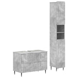 2 Piece Bathroom Cabinet Set ZWOLLE Concrete Grey 3417516