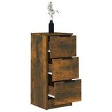 Sideboard Smoked Oak 30x30x70 cm Engineered Wood 817012