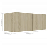 2 Piece TV Cabinet Set Sonoma Oak Engineered Wood 3079017