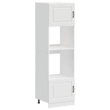 Oven Cabinets 2 pcs Kalmar White Engineered Wood 3315031