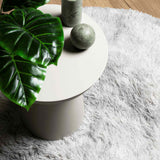 Shaggy Rug High Pile NAVARRA Silver Grey 240x240 cm Polyester 4102932