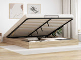 Ottoman Bed Frame Sonoma Oak 203 x 160 x 25 cm Engineered Wood 3409215