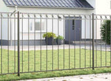 Fence Element ASSEN Grey 170 x 200 cm Steel 42003911