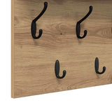Wall-Mounted Coat Rack with Shelf Artisan Oak 100 x 40 x 12 cm 874450