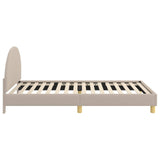 Children's Bed Frame with Headboard Light Grey 80 x 200 cm 42011032