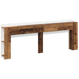 Headboard Cabinet with Storage Old Wood Engineered Wood 8001244