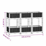 Raised Bed 120x40x71 cm Polypropylene 316521