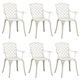 Garden Chair White Cast aluminium Medium Ergonomic Garden Chair 3216321